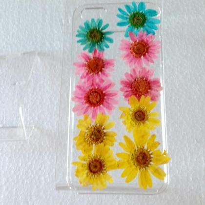 Real Pressed And Dried Sun Flower Case For Iphone..
