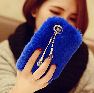 3 Colors Real Fur Iphone Case